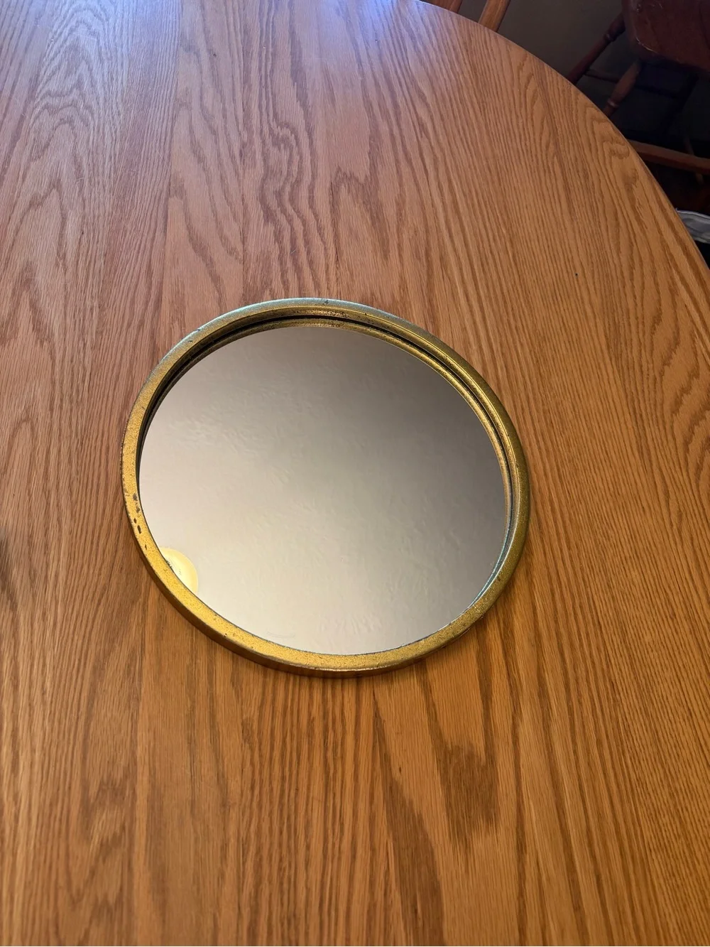 Gold Round Wall Mirror - Elegant Home Wall Decor